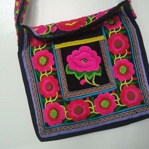 Hand Embroidered crossbody bag